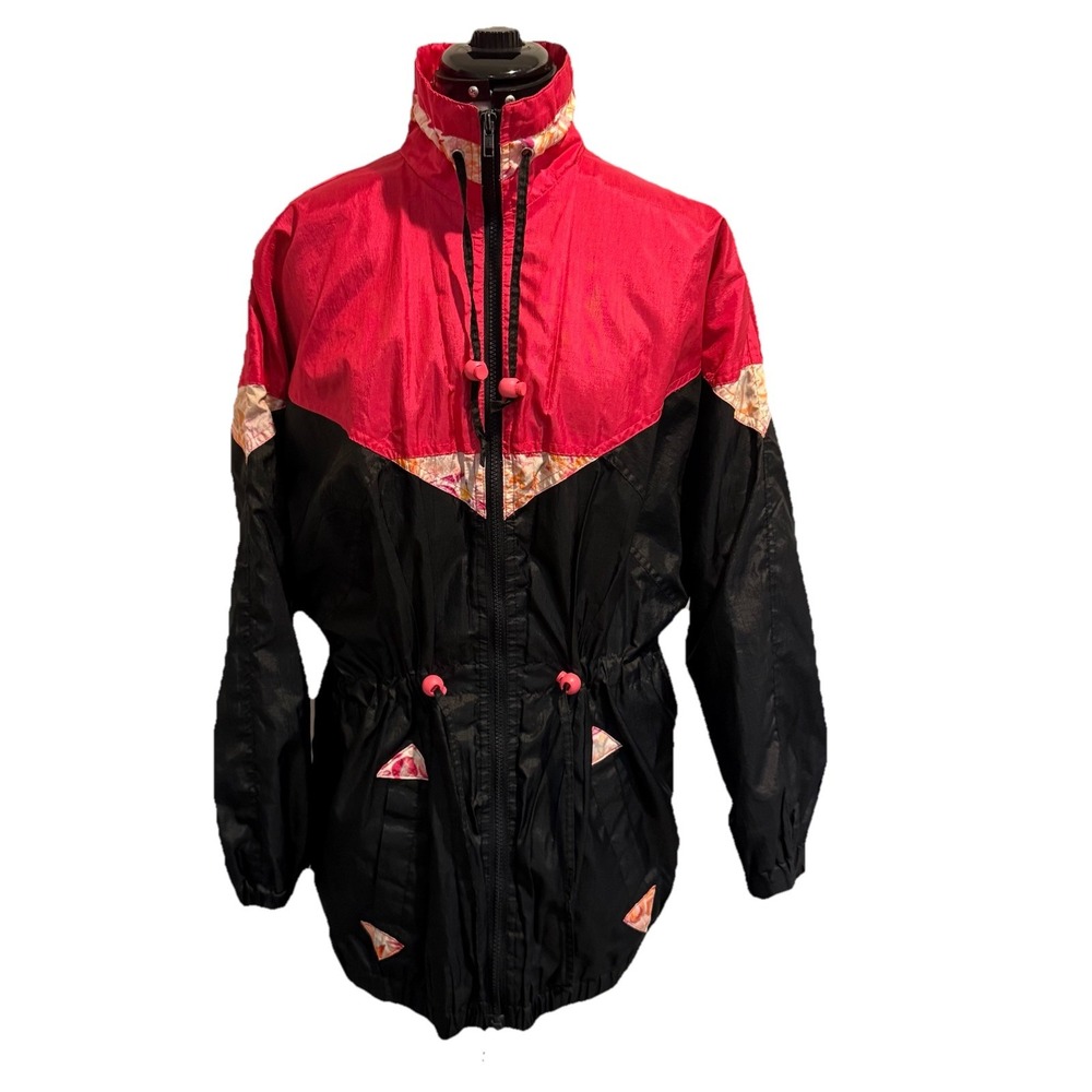 Elco  Retro Womans Vintage Nylon Jacket‎ - Made in Hong Kong - Size M